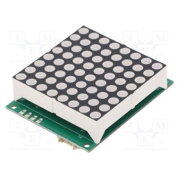1 pcs x LUMEX - LDM-15488NI-UR - Display: LED, matrix, 8x8, red, 6600ucd, 46.9x37.9x14.75mm, 2÷2.6V