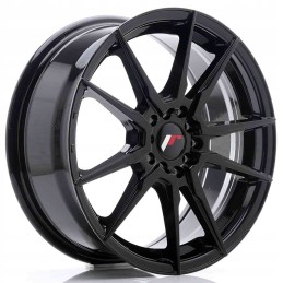 JR Wheels JR21 17x7 ET40 5x108 112 Glossy Black