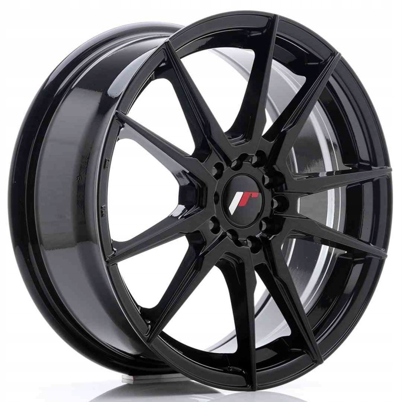 JR Wheels JR21 17x7 ET40 5x108 112 Glossy Black
