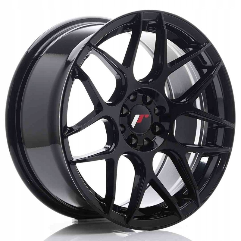 JR Wheels JR18 17x8 ET25 4x100 108 Glossy Black
