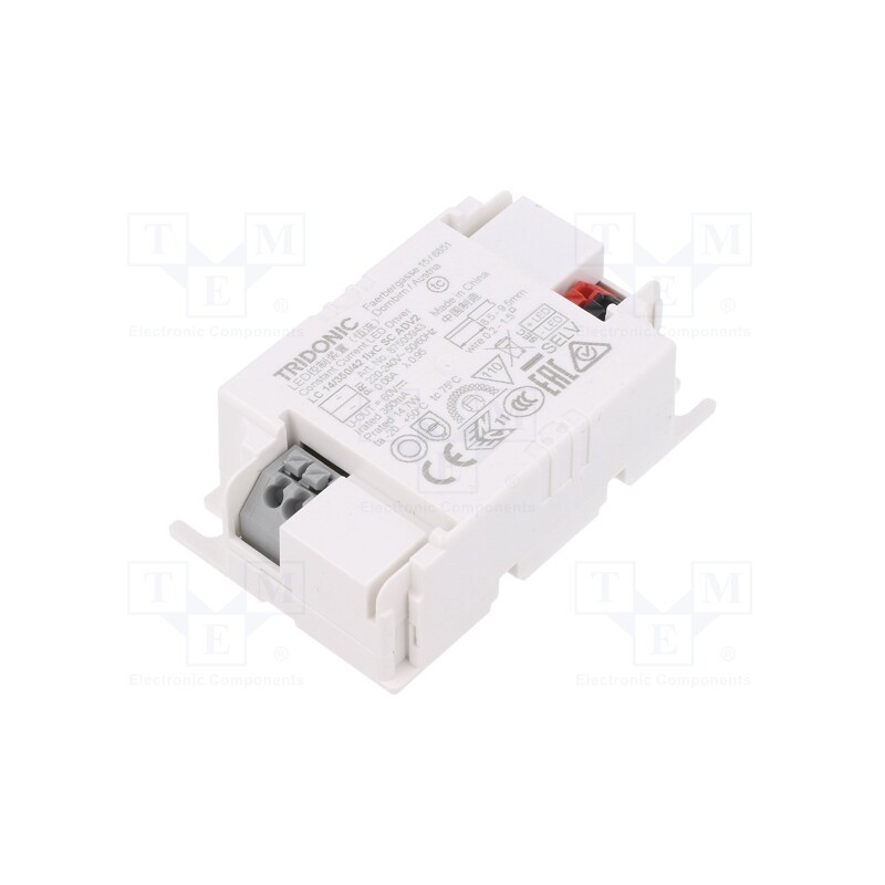 1 pcs x TRIDONIC - LC 14/350/42 FIXC SC ADV2 - Power supply: switched-mode, LED, 14W, 30÷42VDC, 350mA, 198÷264VAC