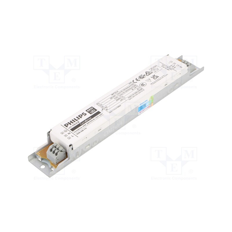 1 pcs x PHILIPS - CERTADRIVE 44W 200/350MA 125V 230V - Power supply: switched-mode, LED, 44W, 75÷125VDC, 200÷350mA, IP20