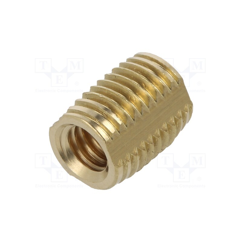 100 pcs x BOSSARD - 1415514 - Threaded insert, brass, M4, BN 1205, Features: for plastic