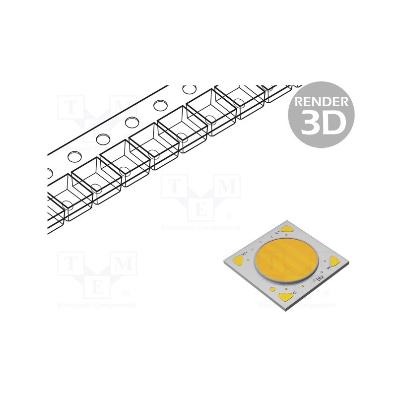 1 pcs x BRIDGELUX - BXRV-TR-2765S-20A0-A-23 - Power LED, COB,bicolour, white warm/cold white, 500mA, CRImin: 95