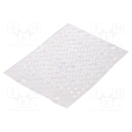 132 pcs x 3M - 7000029680 - Self-adhesive foot, H: 3mm, half-transparent, polyetylene, Bumpon