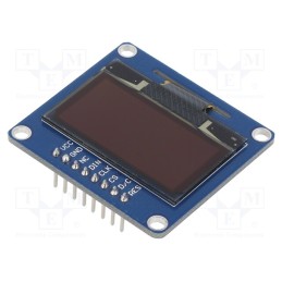 1 pcs x WAVESHARE - 10451 - Display: OLED, 1.3', 128x64, 40.5x37.5mm, blue, PIN: 8, 3.3÷5VDC