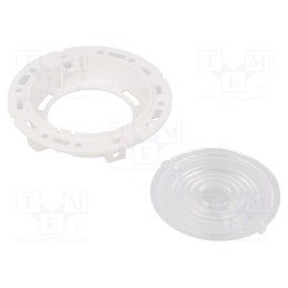 1 pcs x LEDIL - FN15679_RONDA-S - LED lens, round, plexiglass PMMA, transparent, Mounting: push-in