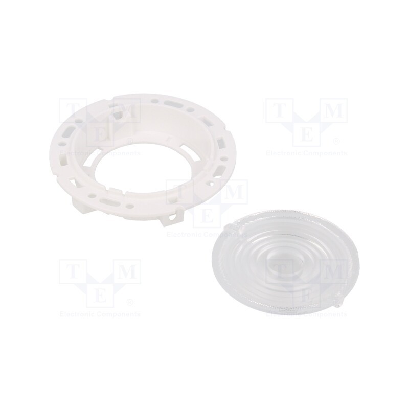 1 pcs x LEDIL - FN15679_RONDA-S - LED lens, round, plexiglass PMMA, transparent, Mounting: push-in