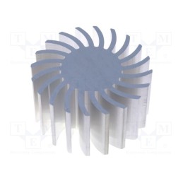 1 pcs x FISCHER ELEKTRONIK - SK57137.5AL - Heatsink, LED, Ø: 70mm, H: 37.5mm