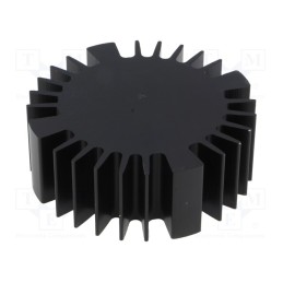 1 pcs x FISCHER ELEKTRONIK - SK57025SA - Heatsink, LED, Ø: 70mm, H: 25mm, black