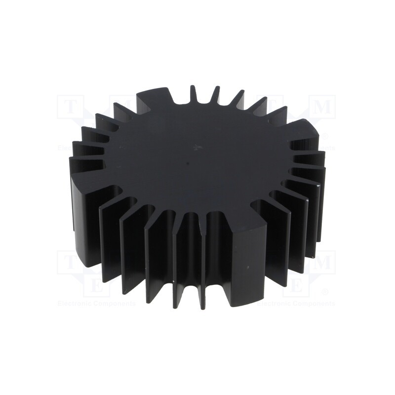 1 pcs x FISCHER ELEKTRONIK - SK57025SA - Heatsink, LED, Ø: 70mm, H: 25mm, black
