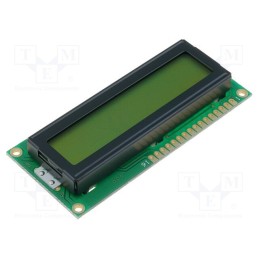 1 pcs x DISPLAY ELEKTRONIK - DEM 16101 SYH-LY - Display: LCD, alphanumeric, STN Positive, 16x1, 80x36x8.5mm, LED