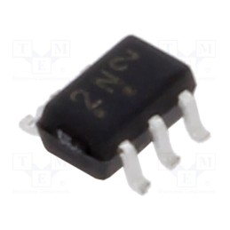 5 pcs x ONSEMI - 2N7002DW - Transistor: N-MOSFET x2, unipolar, 60V, 0.115A, Idm: 0.8A, 0.2W