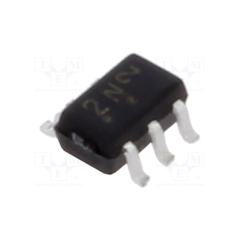 5 pcs x ONSEMI - 2N7002DW - Transistor: N-MOSFET x2, unipolar, 60V, 0.115A, Idm: 0.8A, 0.2W