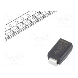 5 pcs x VISHAY - B340A-E3/61T - Diode: Schottky rectifying, SMD, 40V, 3A, SMA,