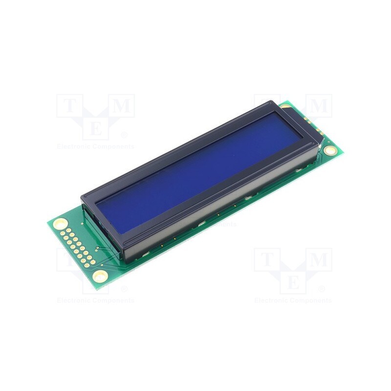 1 pcs x RAYSTAR OPTRONICS - RC2002A-BIW-ESX - Display: LCD, alphanumeric, STN Negative, 20x2, blue, LED, PIN: 16