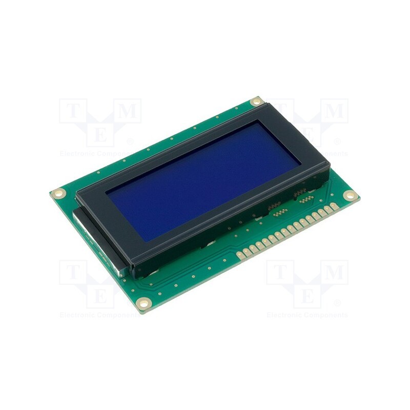 1 pcs x RAYSTAR OPTRONICS - RC1604A-BIW-ESX - Display: LCD, alphanumeric, STN Negative, 16x4, blue, 87x60x13.6mm