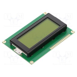 1 pcs x RAYSTAR OPTRONICS - RC1604A-YHY-ESX - Display: LCD, alphanumeric, STN Positive, 16x4, yellow-green, LED