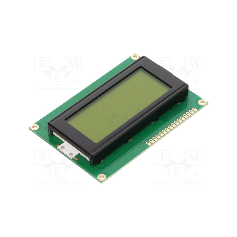 1 pcs x RAYSTAR OPTRONICS - RC1604A-YHY-ESX - Display: LCD, alphanumeric, STN Positive, 16x4, yellow-green, LED