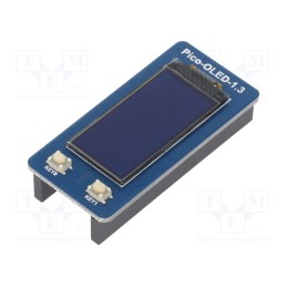 1 pcs x WAVESHARE - 19376 - Display: OLED, 1.3', 64x128, 14.7x29.42mm, white, 3.3VDC