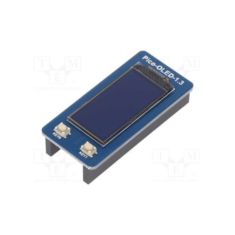 1 pcs x WAVESHARE - 19376 - Display: OLED, 1.3', 64x128, 14.7x29.42mm, white, 3.3VDC