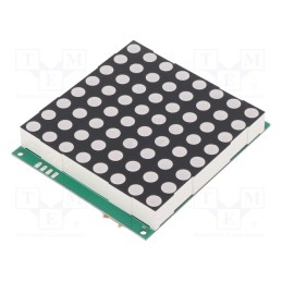 1 pcs x LUMEX - LDM-24288NI-UR - Display: LED, matrix, 8x8, red, 14000ucd, 69.2x60.2x13.75mm, 2÷2.6V