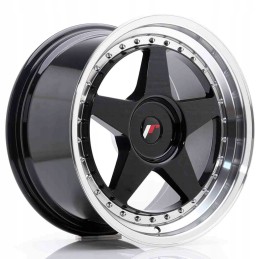 JR Wheels JR6 18x9 5 ET35 40 BLANK Glossy Black in