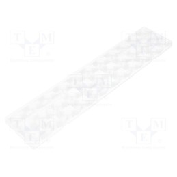1 pcs x LEDIL - F14112_FLORENCE-Z60 - LED lens, rectangular, plexiglass PMMA, transparent, H: 8.5mm