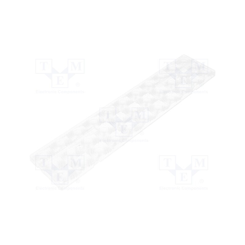 1 pcs x LEDIL - F14112_FLORENCE-Z60 - LED lens, rectangular, plexiglass PMMA, transparent, H: 8.5mm