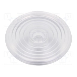 1 pcs x LEDIL - C15801_MOLLY-M - LED lens, round, plexiglass PMMA, transparent, H: 23.6mm, Ø: 69.8mm