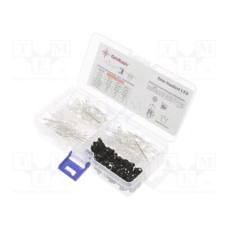 1 set x OPTOSUPPLY - OKLEDT51203A - Kit: LED, THT, 5mm, 170pcs, white warm,natural white,white cold