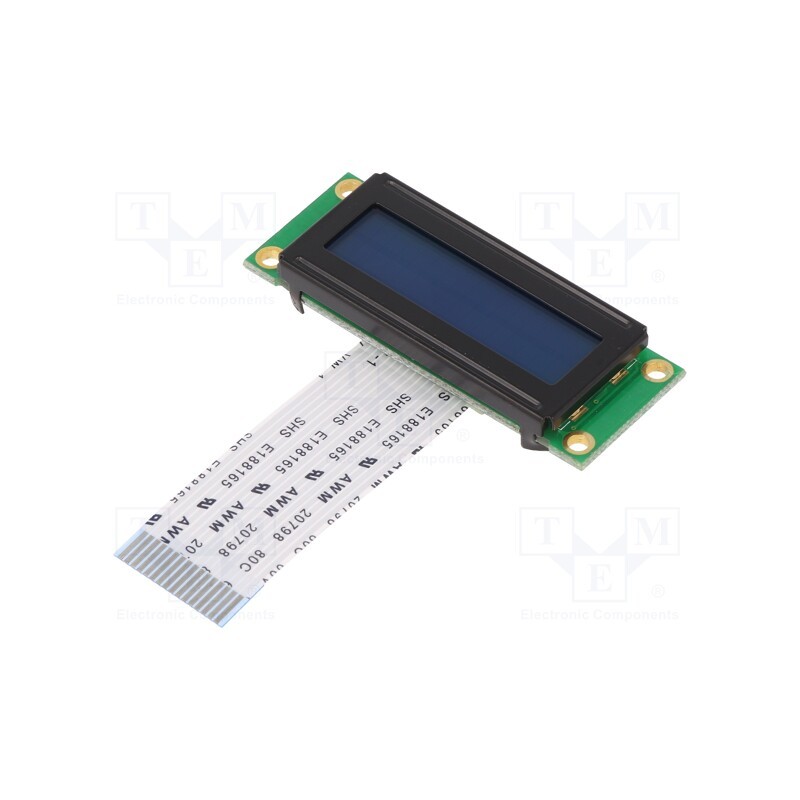 1 pcs x DISPLAY ELEKTRONIK - DEM 16223 SBH-PW-N - Display: LCD, alphanumeric, FSTN Positive, 16x2, 53x20x5.4mm, LED