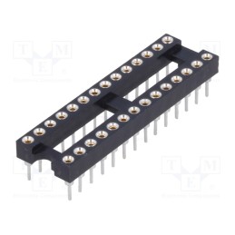 2 pcs x CONNFLY - DS1001-01-28BT1NSF6S-JKB - Socket: integrated circuits, DIP28, Pitch: 2.54mm, precision, THT