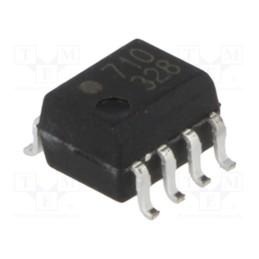 1 pcs x BROADCOM (AVAGO) - HCPL-0721-000E - Optocoupler, SMD, Ch: 1, OUT: CMOS, 3.75kV, 25Mbps, Gull wing 8