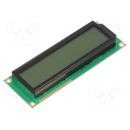 1 pcs x RAYSTAR OPTRONICS - RC1602E-FHW-ESX - Display: LCD, alphanumeric, FSTN Positive, 16x2, gray, LED, PIN: 16