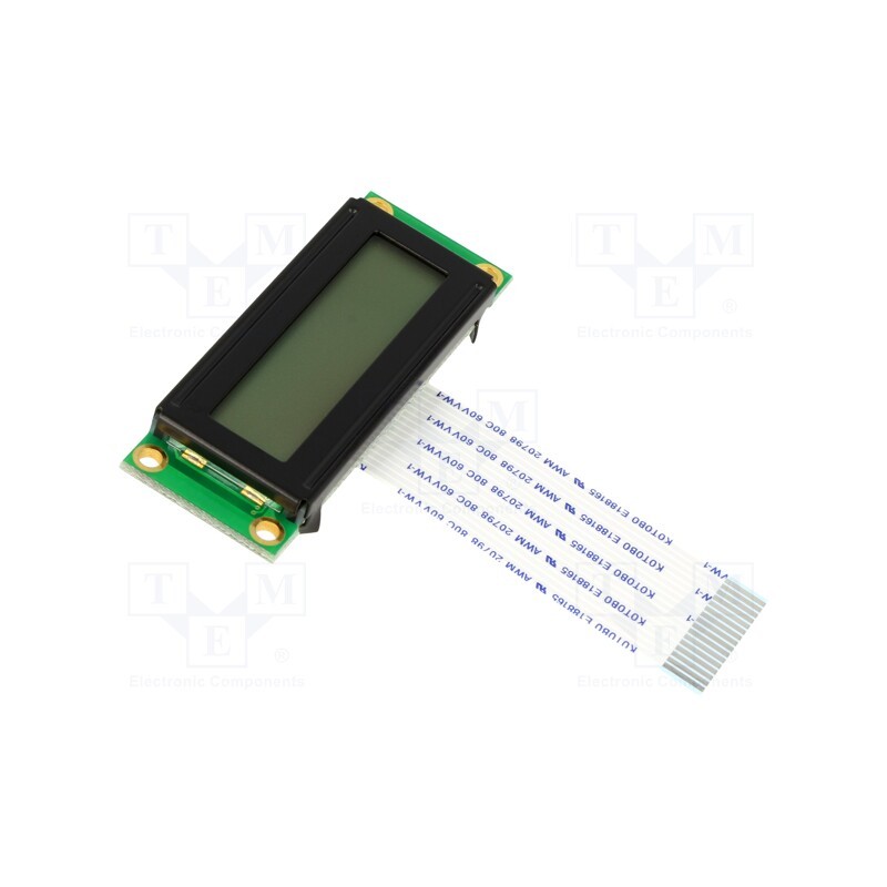 1 pcs x DISPLAY ELEKTRONIK - DEM 16223 FGH-PW - Display: LCD, alphanumeric, FSTN Positive, 16x2, 53x20x7.5mm, LED