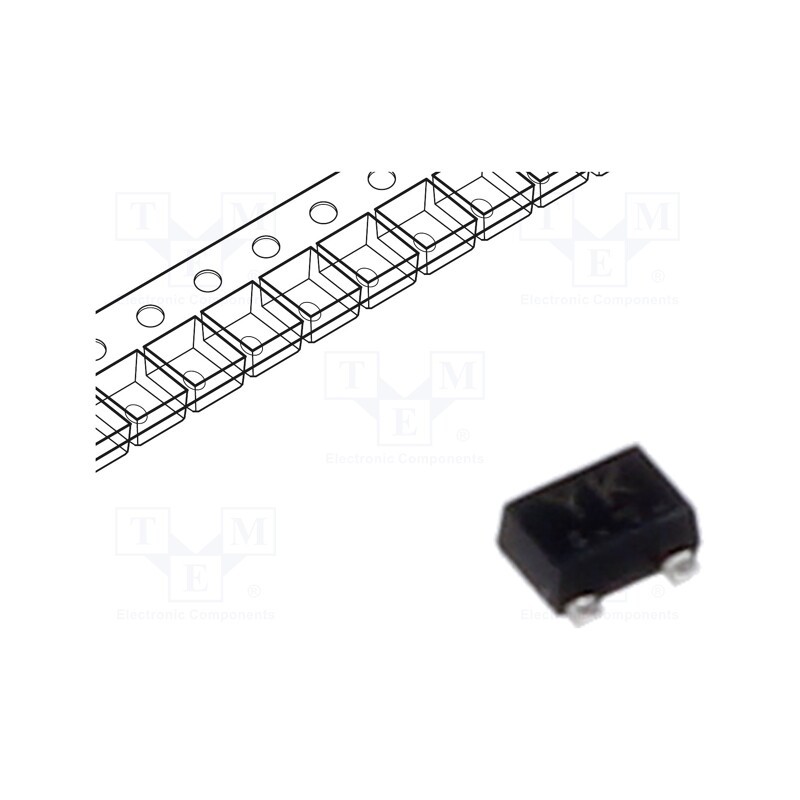 10 pcs x ROHM SEMICONDUCTOR - RZM002P02T2L - Transistor: P-MOSFET, unipolar, -20V, -0.2A, Idm: -0.8A, 150mW