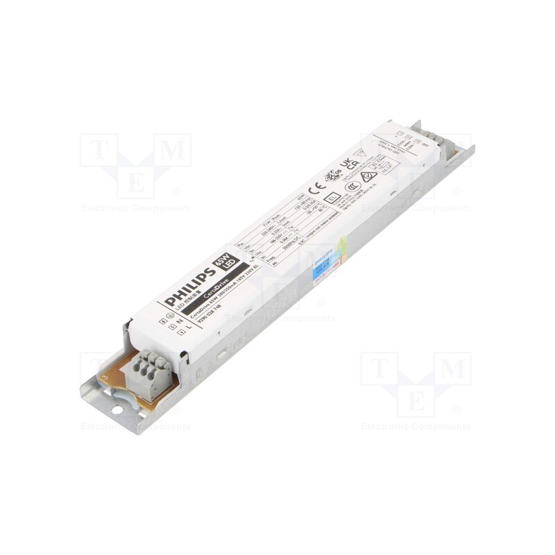 1 pcs x PHILIPS - CERTADRIVE 65W 200/350MA 185V 230V EL - Power supply: switched-mode, LED, 65W, 120÷185VDC, 200÷350mA, IP20