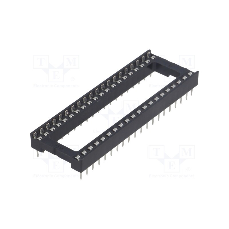 12 pcs x CONNFLY - DS1009-40AT1WX-0A2 - Socket: integrated circuits, DIP40, 15.24mm, THT, Pitch: 2.54mm