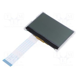 1 pcs x POWERTIP - PE12864LRF-042-H-Q - Display: LCD, graphical, 128x64, FSTN Positive, 80x54x9.7mm, LED