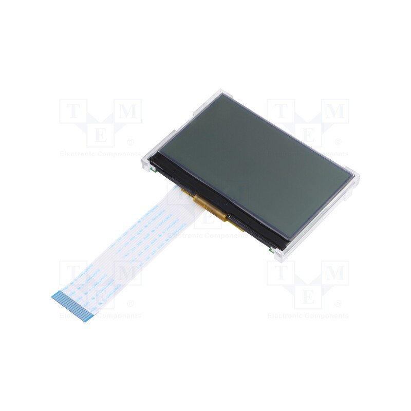 1 pcs x POWERTIP - PE12864LRF-042-H-Q - Display: LCD, graphical, 128x64, FSTN Positive, 80x54x9.7mm, LED