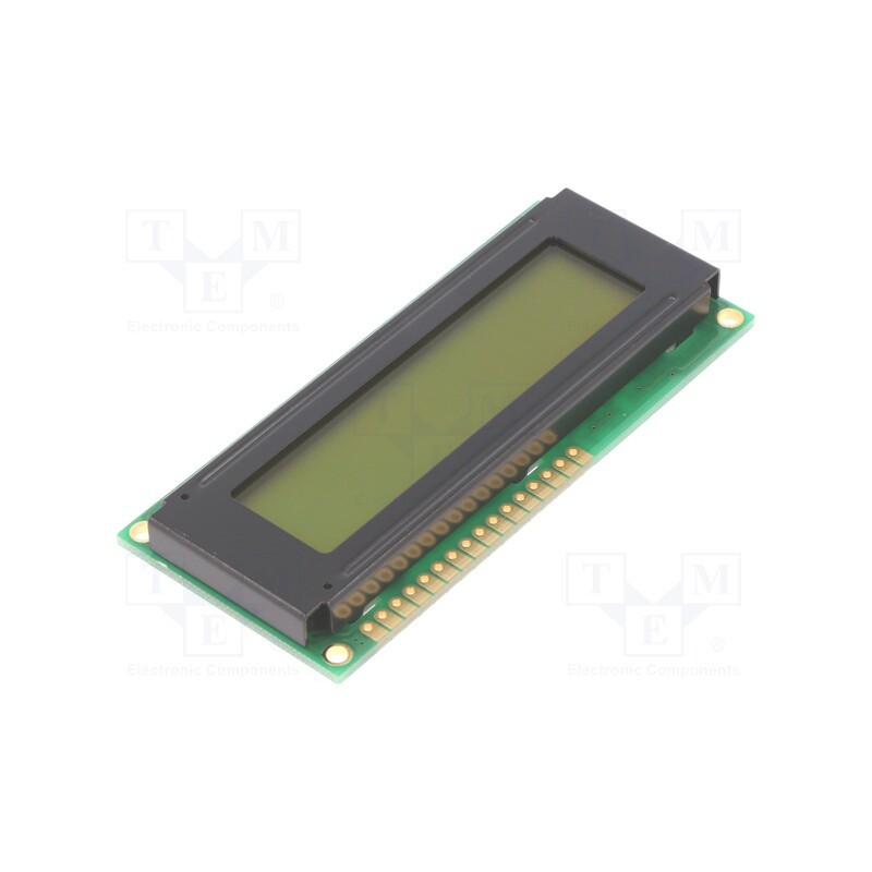 1 pcs x DISPLAY ELEKTRONIK - DEM 16220 SYH-PY - Display: LCD, alphanumeric, STN Positive, 16x2, 80x36x7.6mm, LED
