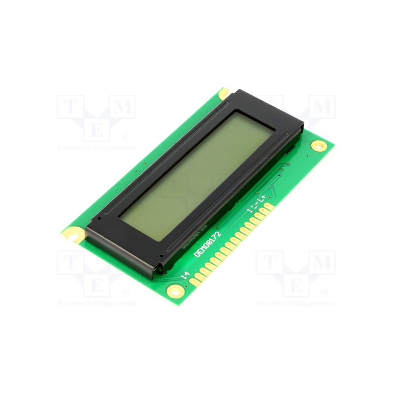 1 pcs x DISPLAY ELEKTRONIK - DEM 08172 SYH-PY - Display: LCD, alphanumeric, STN Positive, 8x1, 84x44x10.5mm, LED