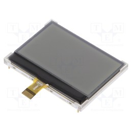 1 pcs x DISPLAY ELEKTRONIK - DEM 128064R FGH-PW - Display: LCD, graphical, 128x64, FSTN Positive, 60.1x44.5x5.01mm