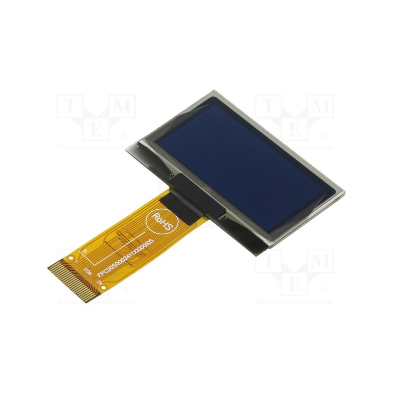 1 pcs x RAYSTAR OPTRONICS - REX012864AGAP3N00000 - Display: OLED, graphical, 1.54', 128x64, Dim: 42.04x27.22x1.45mm