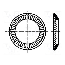 200 pcs x BOSSARD - 1279920 - Washer, spring,externally serrated, M8, D13mm, h1.4mm, BN 792