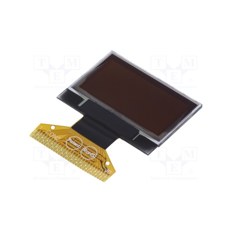 1 pcs x DISPLAY ELEKTRONIK - DEP 128064C1-W - Display: OLED, graphical, 1', 128x64, Dim: 26.7x19.26x1.26mm, white
