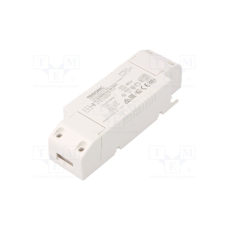 1 pcs x TRIDONIC - 87500754 - Power supply: switched-mode, LED, 30W, 43÷86VDC, 350mA, 198÷264VAC