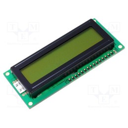 1 pcs x DISPLAY ELEKTRONIK - DEM 16216 SYH-LY - Display: LCD, alphanumeric, STN Positive, 16x2, 80x36x8mm, LED