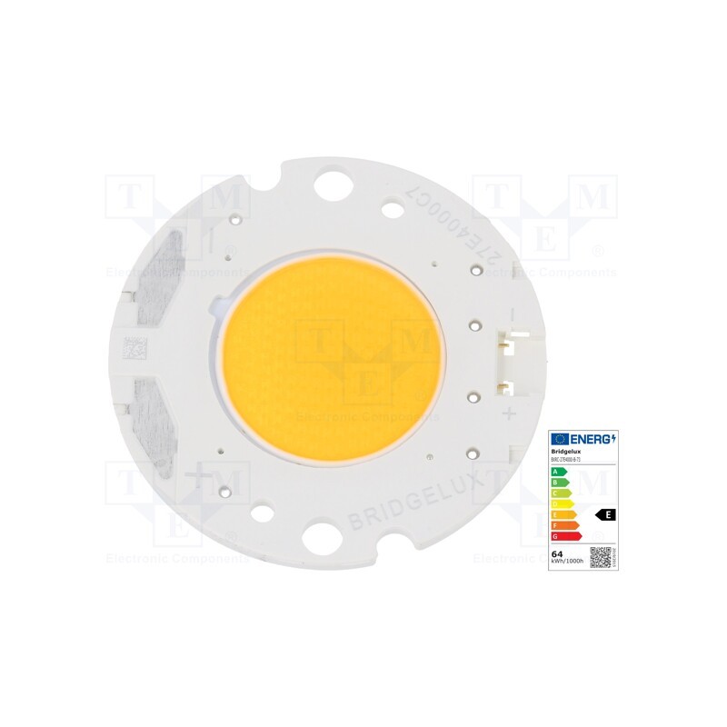 1 pcs x BRIDGELUX - BXRC-27E4000-B-73 - Power LED, COB, 120°, 900mA, P: 30.5W, 4326lm, Ø36.2mm, CRImin: 80